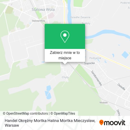 Mapa Handel Okrężny Mortka Halina Mortka Mieczysław