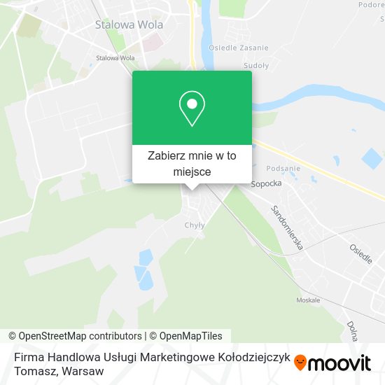 Mapa Firma Handlowa Usługi Marketingowe Kołodziejczyk Tomasz