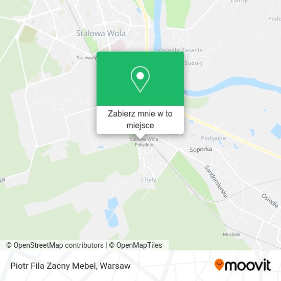 Mapa Piotr Fila Zacny Mebel