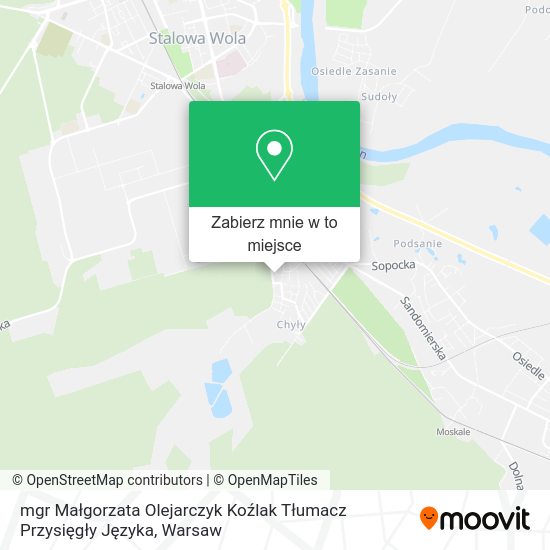 Mapa mgr Małgorzata Olejarczyk Koźlak Tłumacz Przysięgły Języka