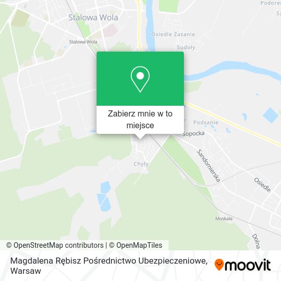 Mapa Magdalena Rębisz Pośrednictwo Ubezpieczeniowe