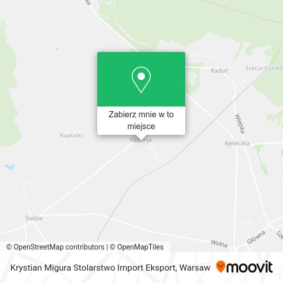 Mapa Krystian Migura Stolarstwo Import Eksport