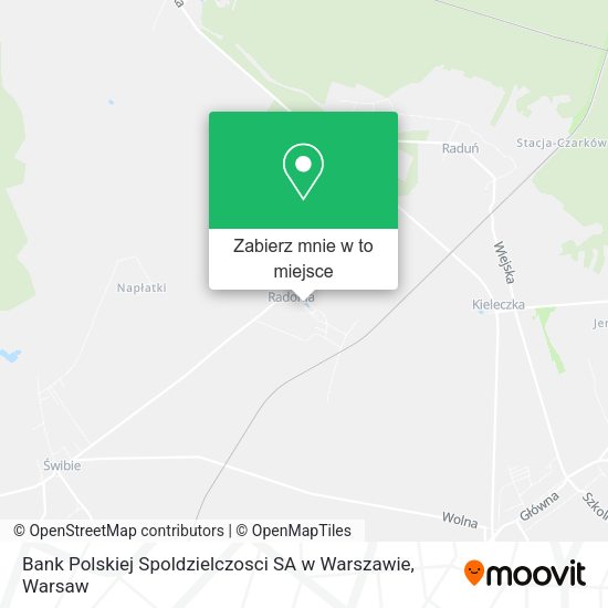 Mapa Bank Polskiej Spoldzielczosci SA w Warszawie