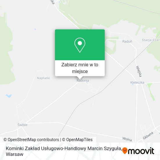 Mapa Kominki Zakład Usługowo-Handlowy Marcin Szyguła