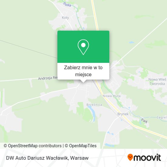 Mapa DW Auto Dariusz Wacławik