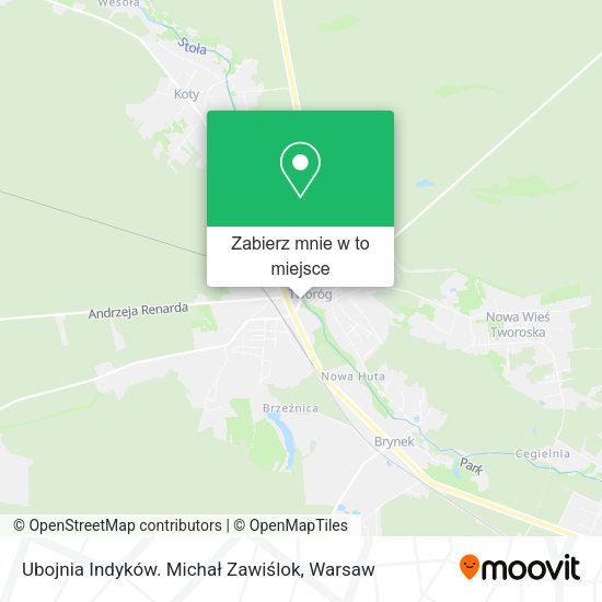 Mapa Ubojnia Indyków. Michał Zawiślok