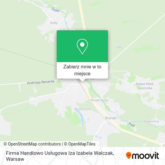 Mapa Firma Handlowo Usługowa Iza Izabela Walczak