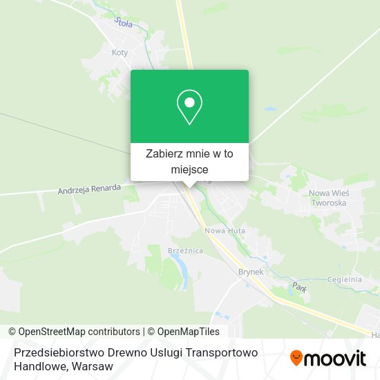 Mapa Przedsiebiorstwo Drewno Uslugi Transportowo Handlowe