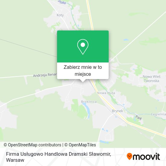 Mapa Firma Usługowo Handlowa Dramski Sławomir