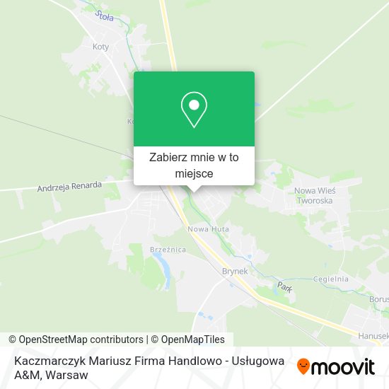 Mapa Kaczmarczyk Mariusz Firma Handlowo - Usługowa A&M