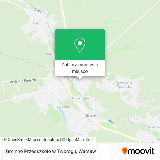 Mapa Gminne Przedszkole w Tworogu