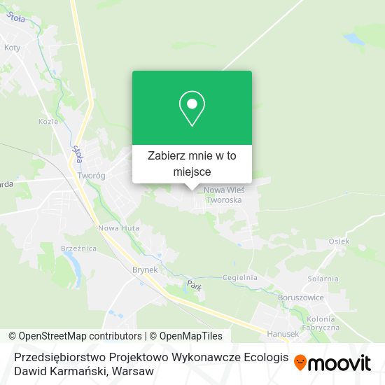 Mapa Przedsiębiorstwo Projektowo Wykonawcze Ecologis Dawid Karmański