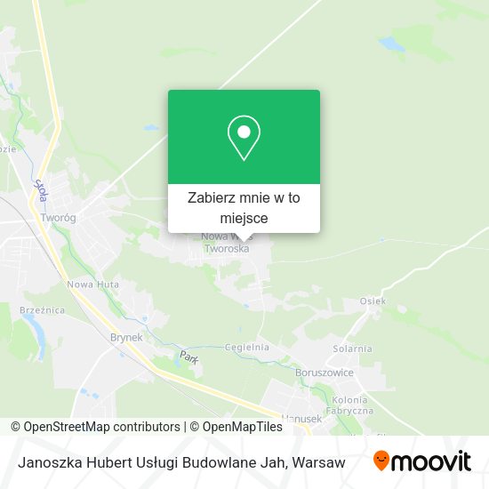 Mapa Janoszka Hubert Usługi Budowlane Jah