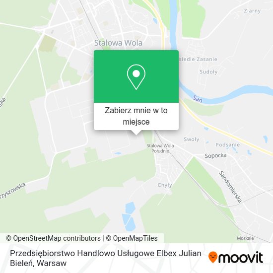 Mapa Przedsiębiorstwo Handlowo Usługowe Elbex Julian Bieleń