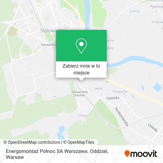 Mapa Energomontaż Północ SA Warszawa. Oddział