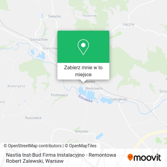 Mapa Nastia Inst-Bud Firma Instalacyjno - Remontowa Robert Zalewski