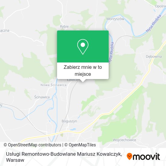 Mapa Usługi Remontowo-Budowlane Mariusz Kowalczyk