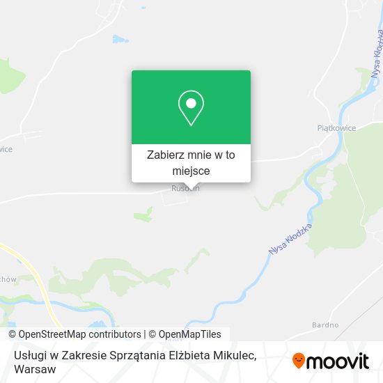 Mapa Usługi w Zakresie Sprzątania Elżbieta Mikulec