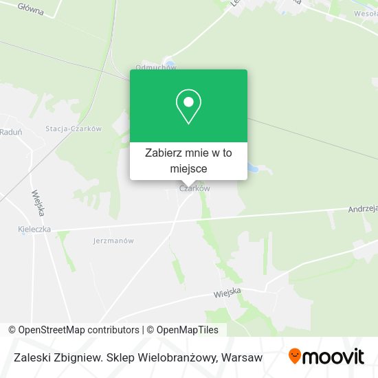 Mapa Zaleski Zbigniew. Sklep Wielobranżowy