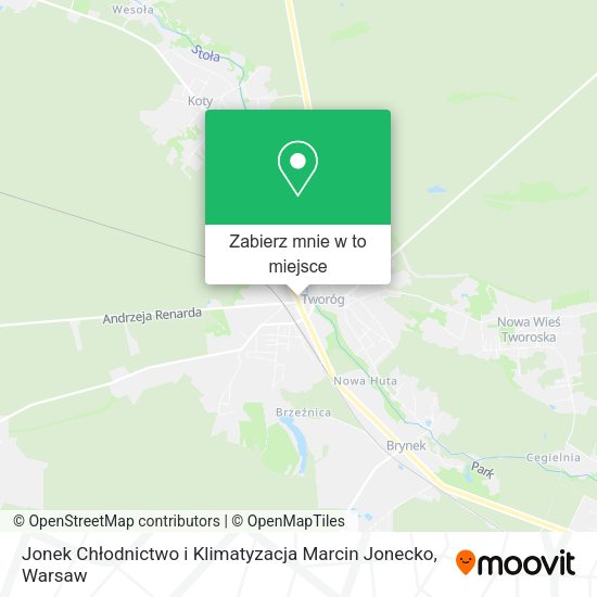 Mapa Jonek Chłodnictwo i Klimatyzacja Marcin Jonecko