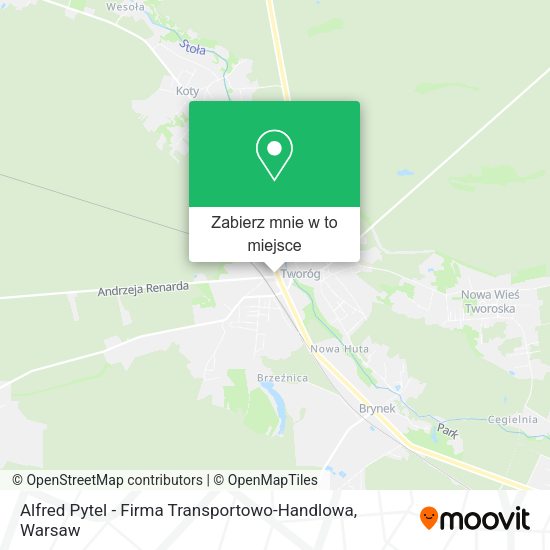 Mapa Alfred Pytel - Firma Transportowo-Handlowa