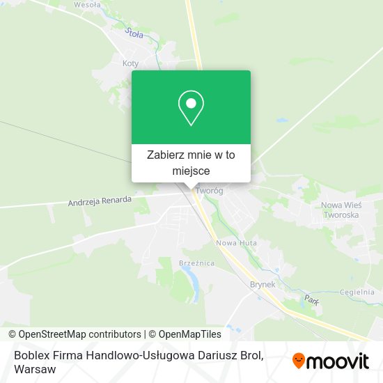 Mapa Boblex Firma Handlowo-Usługowa Dariusz Brol