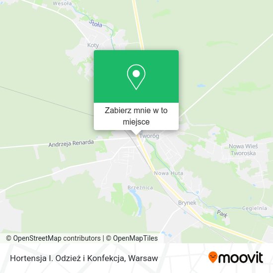 Mapa Hortensja I. Odzież i Konfekcja