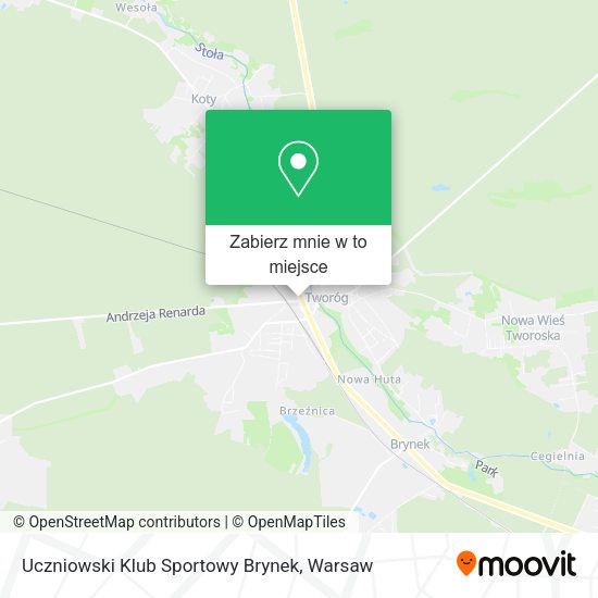 Mapa Uczniowski Klub Sportowy Brynek