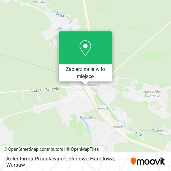 Mapa Adler Firma Produkcyjno-Usługowo-Handlowa