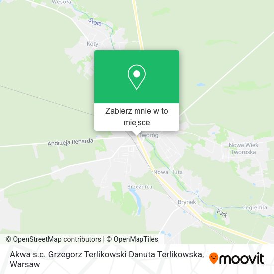 Mapa Akwa s.c. Grzegorz Terlikowski Danuta Terlikowska