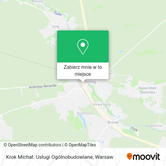 Mapa Krok Michał. Usługi Ogólnobudowlane