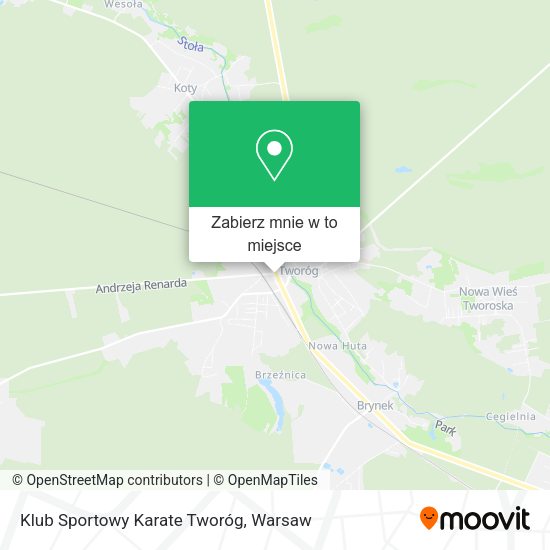 Mapa Klub Sportowy Karate Tworóg