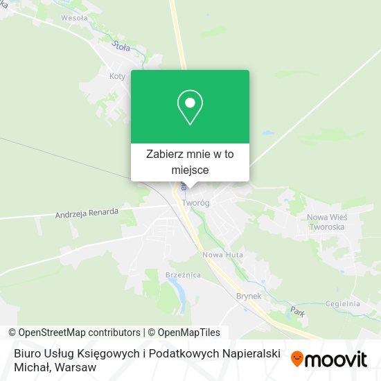 Mapa Biuro Usług Księgowych i Podatkowych Napieralski Michał