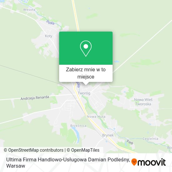 Mapa Ultima Firma Handlowo-Usługowa Damian Podleśny