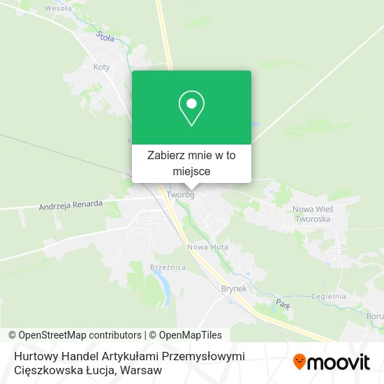 Mapa Hurtowy Handel Artykułami Przemysłowymi Cięszkowska Łucja