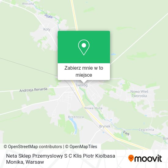 Mapa Neta Sklep Przemyslowy S C Klis Piotr Kiolbasa Monika