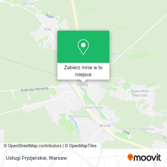 Mapa Usługi Fryzjerskie