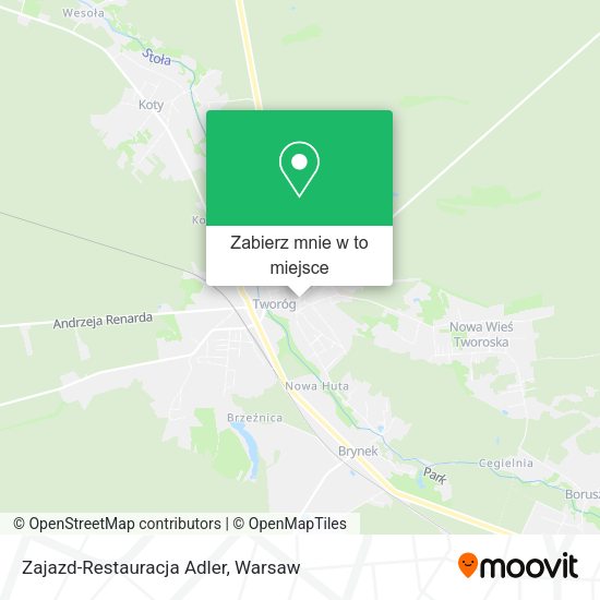 Mapa Zajazd-Restauracja Adler