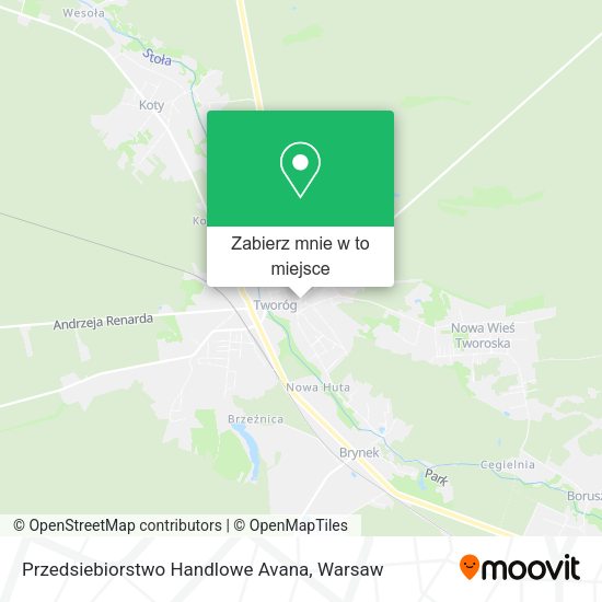 Mapa Przedsiebiorstwo Handlowe Avana