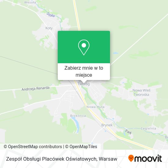 Mapa Zespół Obsługi Placówek Oświatowych