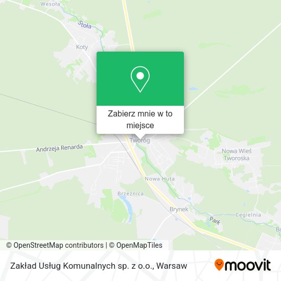 Mapa Zakład Usług Komunalnych sp. z o.o.