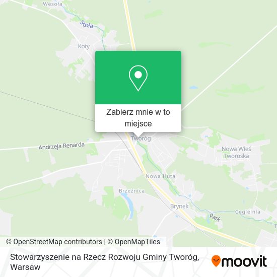 Mapa Stowarzyszenie na Rzecz Rozwoju Gminy Tworóg