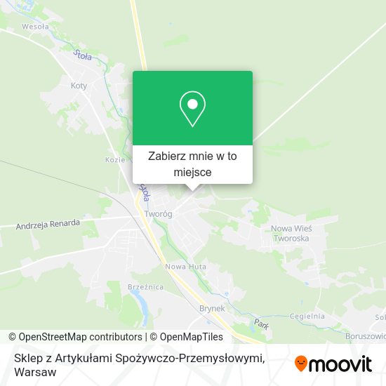 Mapa Sklep z Artykułami Spożywczo-Przemysłowymi