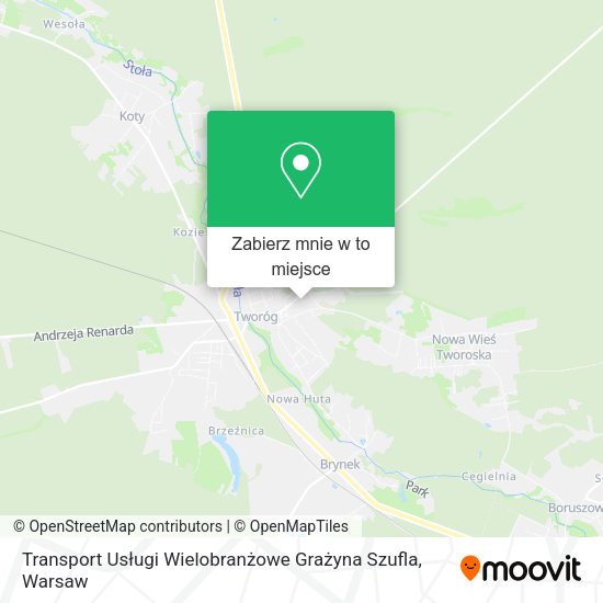 Mapa Transport Usługi Wielobranżowe Grażyna Szufla