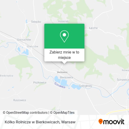 Mapa Kółko Rolnicze w Bierkowicach