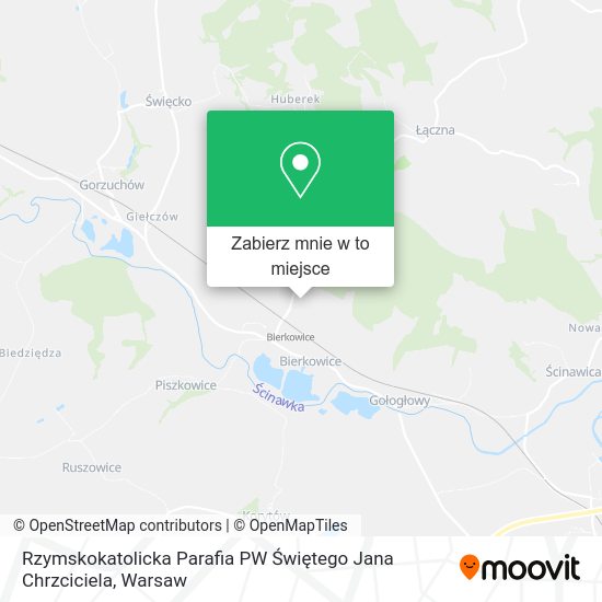 Mapa Rzymskokatolicka Parafia PW Świętego Jana Chrzciciela