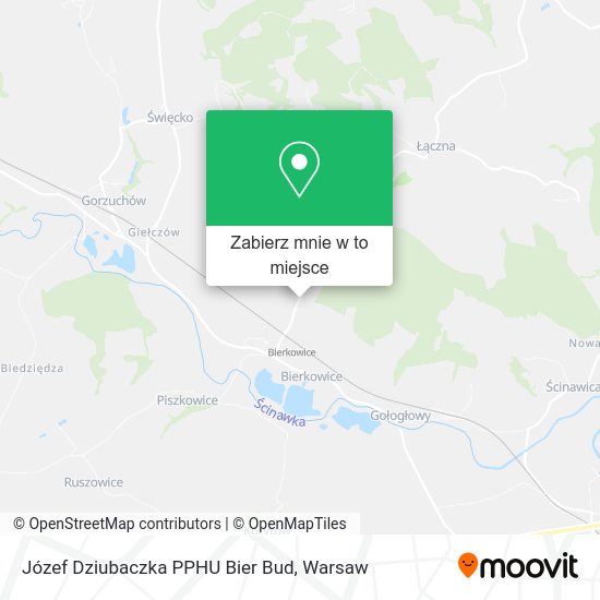 Mapa Józef Dziubaczka PPHU Bier Bud