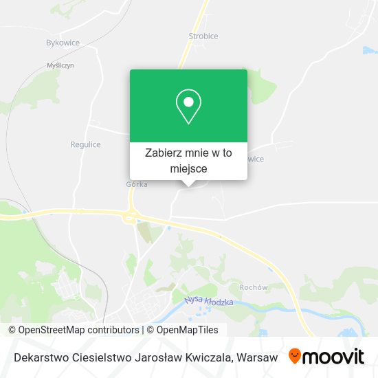 Mapa Dekarstwo Ciesielstwo Jarosław Kwiczala