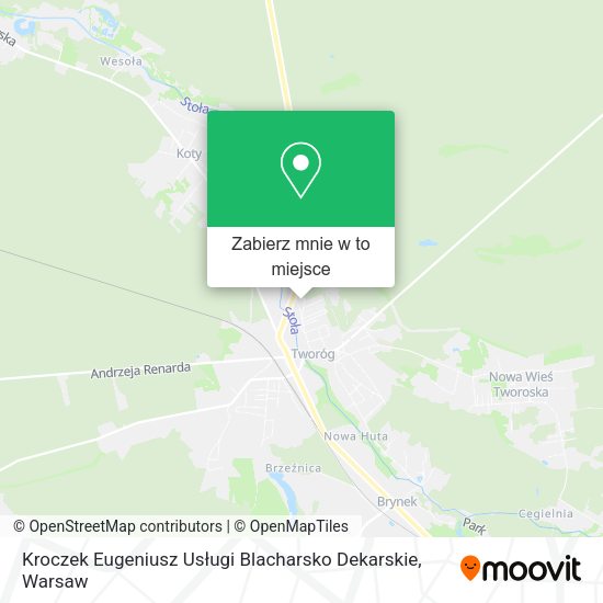 Mapa Kroczek Eugeniusz Usługi Blacharsko Dekarskie