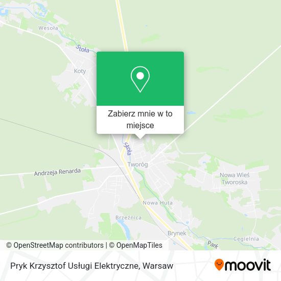 Mapa Pryk Krzysztof Usługi Elektryczne